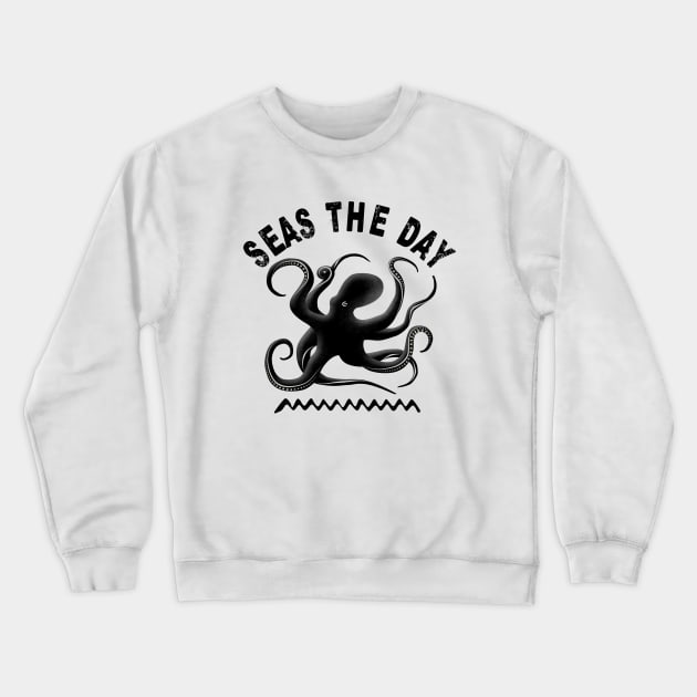 Seas The Day | Octopus Crewneck Sweatshirt by TMBTM